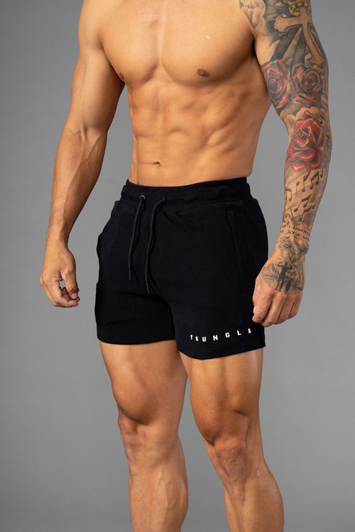 YoungLA 113 The Perfect Krátké Shorts Černé | UEIM69810