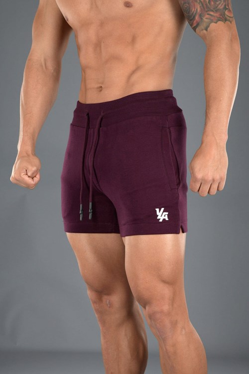 YoungLA 126 Interlock Shorts Plum | HNSR80276