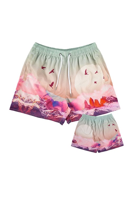 YoungLA 141 The Block Party Shorts Sedona Sunrise | XGPK84167