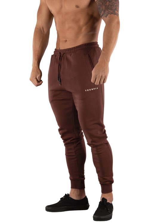 YoungLA 213 Elite Joggers Hnědé | SDTK90873