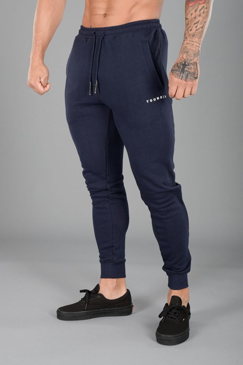 YoungLA 213 Elite Joggers Tmavě Blankyt | DFST37864