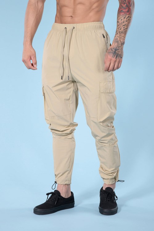 YoungLA 218 Travel Cargo Joggers Tan | AVNE21574