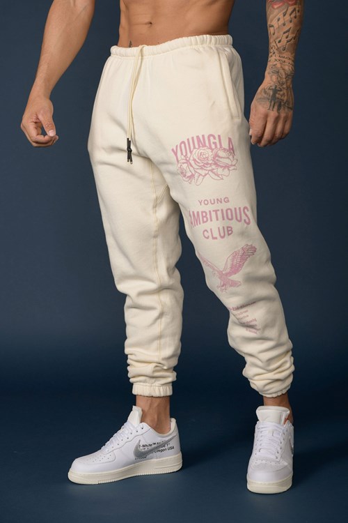 YoungLA 233 The Immortal Joggers Off-White | XQBW84962