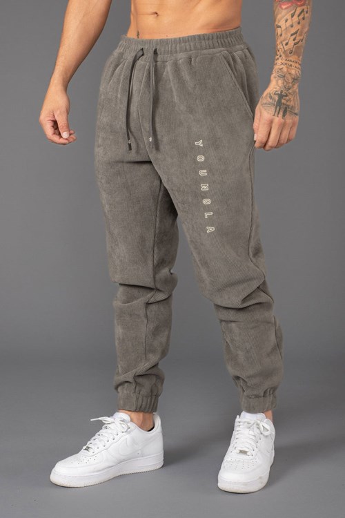 YoungLA 244 Aspen Joggers Šedé | GZYA71325