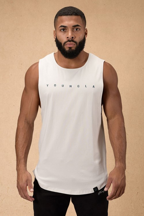 YoungLA 332 Infinity Muscle Tanks Světle Šedé | FLKW98043