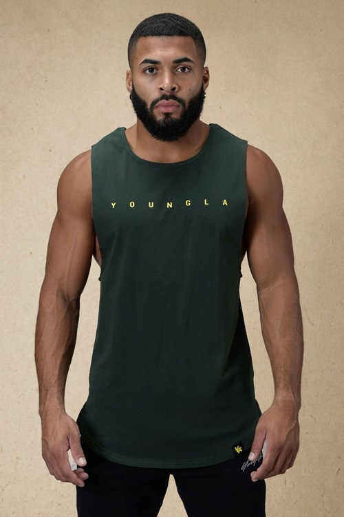 YoungLA 332 Infinity Muscle Tanks Zelene | OCBH45810