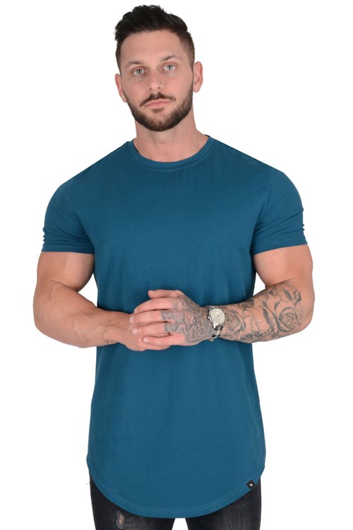 YoungLA 402 Perfect Tee - Scallop Bottom Teal | EWVG49163