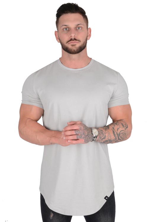 YoungLA 402 Perfect Tee - Scallop Bottom Šedé | PFQJ38792