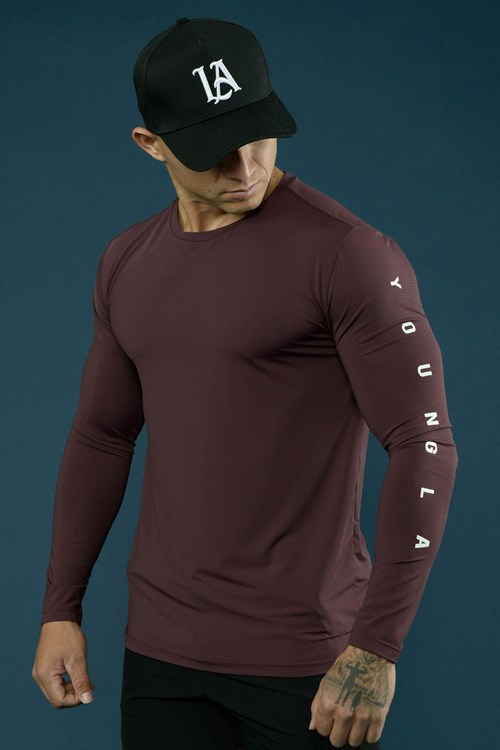 YoungLA 424 Zephyr Compression Long Sleeves Marooned | QIOC36418