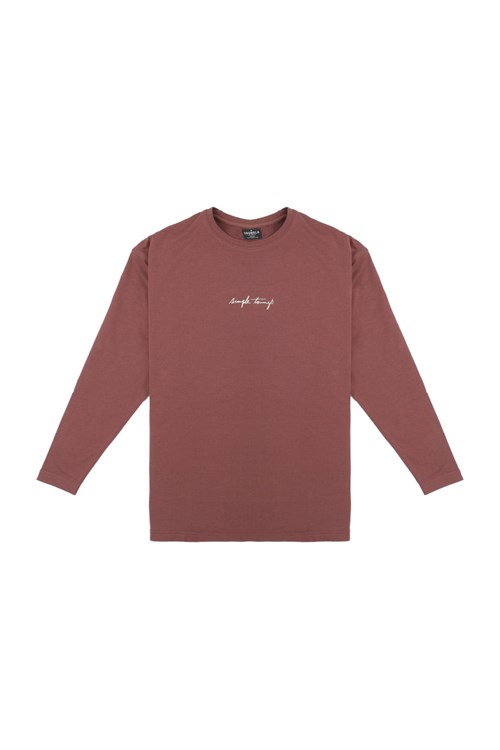 YoungLA 427 Simple Things Long Sleeve Shirt Hnědé | HFPS24719