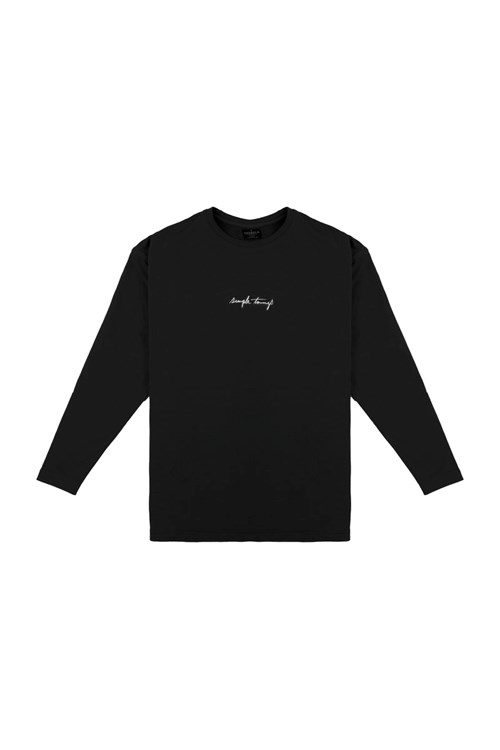 YoungLA 427 Simple Things Long Sleeve Shirt Černé | MCVE92564