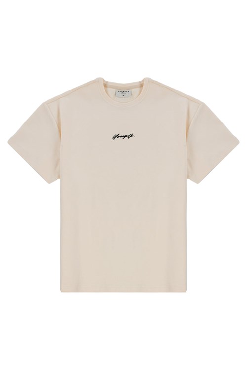 YoungLA 430 Oversized Cloud Foam Tee Off-White | VHZU10693