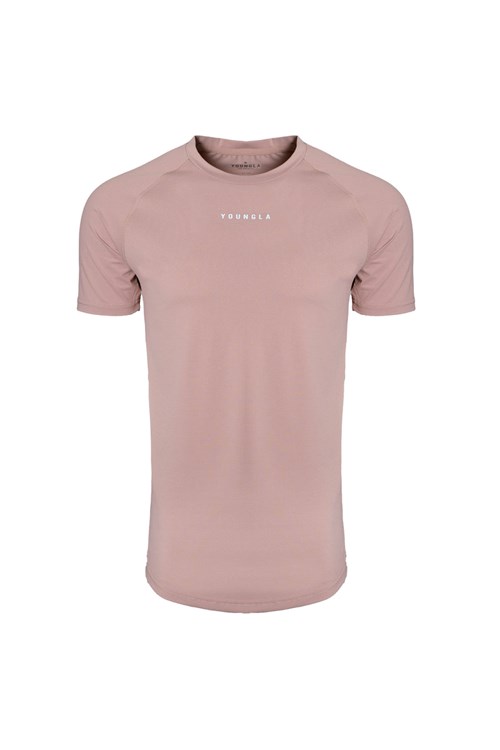 YoungLA 440 Performance Line Krátké Sleeve Shirts Salmon | LWFI45820