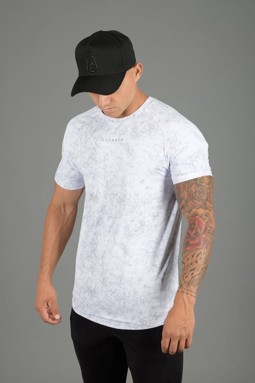 YoungLA 440 Performance Line Krátké Sleeve Shirts Marble | XCUH14396