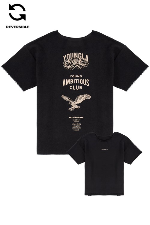 YoungLA 455 Reversible Immortal Tee Černé | AYCO30596