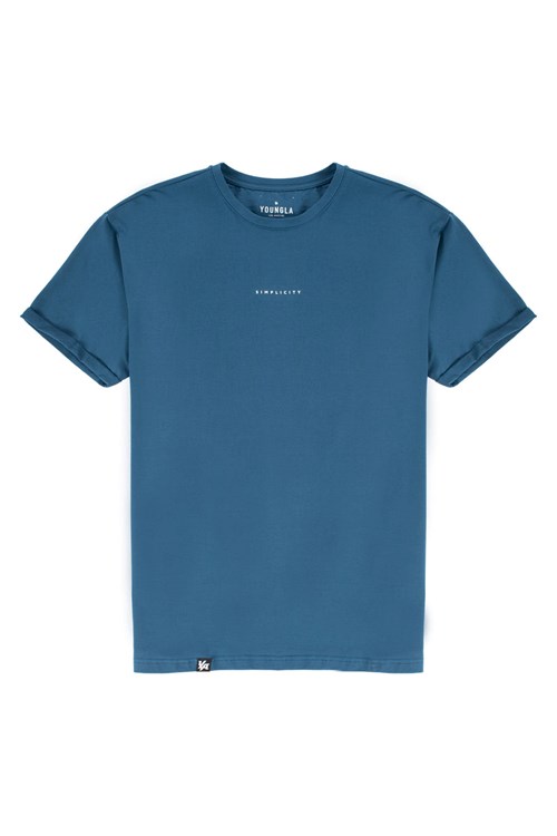 YoungLA 456 Simplicity Tees Teal | WUAE01837