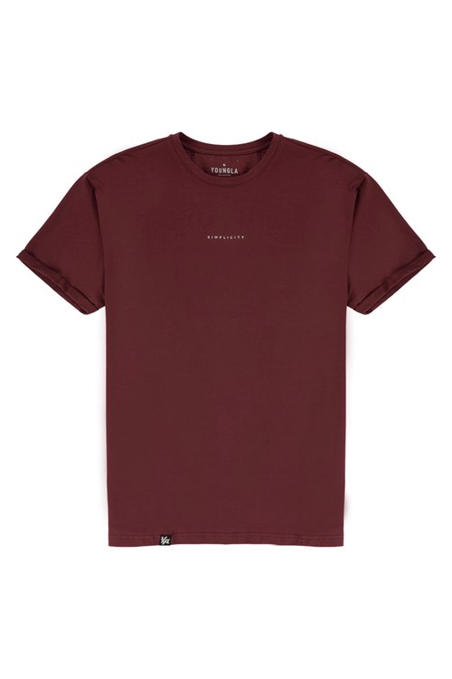 YoungLA 456 Simplicity Tees Wine | SCZA79532