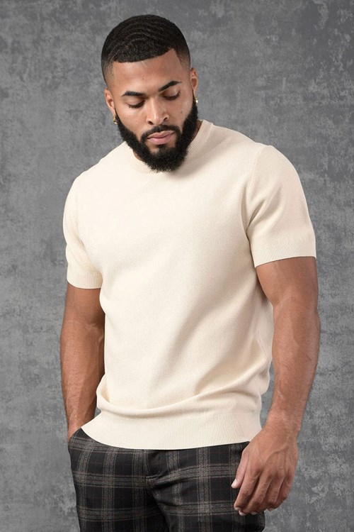 YoungLA 460 Classy Pletené Shirt Tan | GXVQ38107