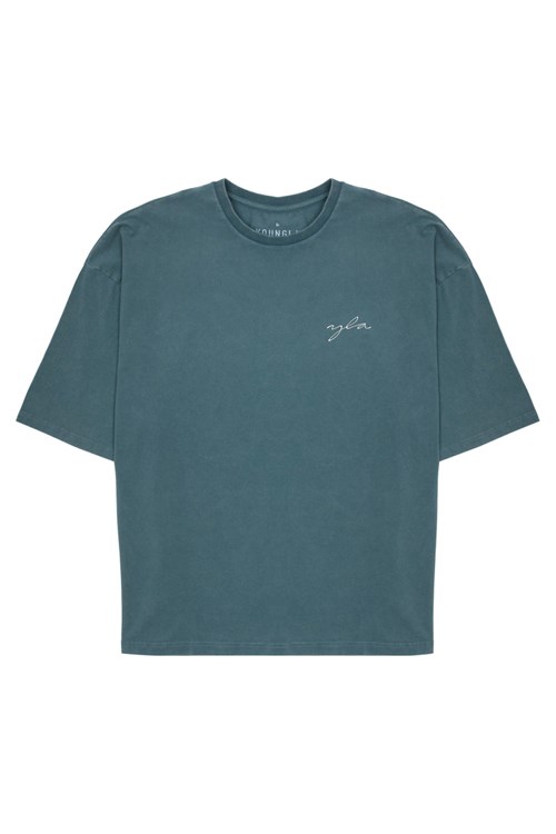 YoungLA 464 Skyline Super Sized Tees Blankyt Světle Modré | MVER32098