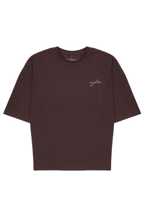 YoungLA 464 Skyline Super Sized Tees Blankyt Světle Modré | QNGL42987