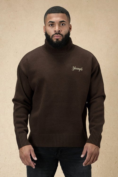 YoungLA 512 Royalty Sweaters Hot Fudge | MQXN63847