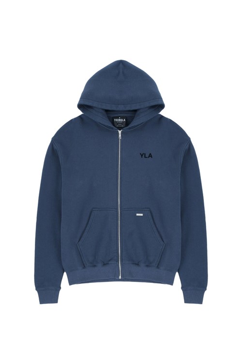 YoungLA 515 Monarch Zip-up Hoodie Tmavě Blankyt Blankyt Světle Modré | HBIP72085