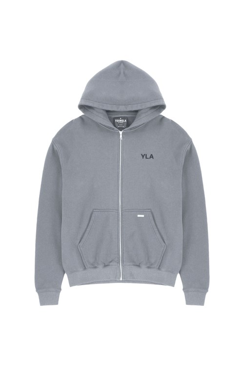 YoungLA 515 Monarch Zip-up Hoodie Šedé Blankyt Světle Modré | SYDZ73921