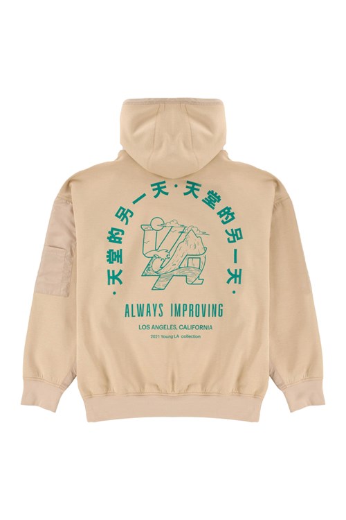 YoungLA 521 Goat Hoodies Mushroom | CNLW94352