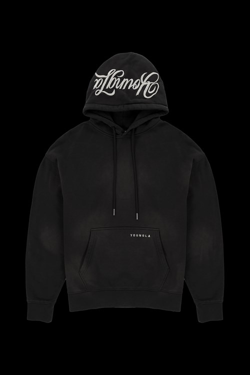 YoungLA 549 Phantom Hoodies Černé Blankyt Světle Modré | BFRH78314