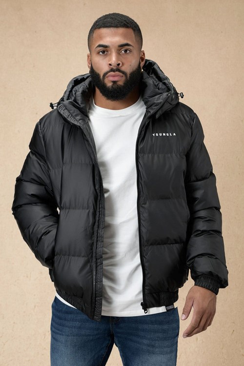 YoungLA 554 Brooklyn Puffer Jacket Černé | XAZH14065