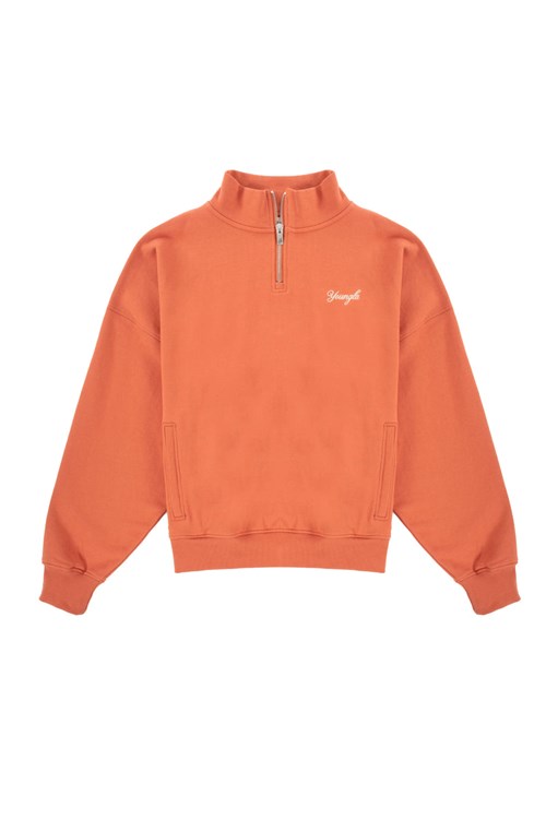 YoungLA 558 Supersized G Quarter Zip Oranžové | TKME82961