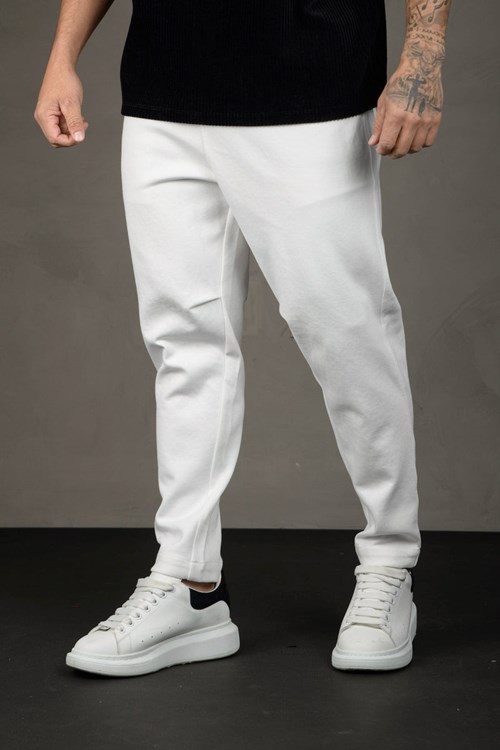 YoungLA 620 Cafe Trousers Bílé | AETY36492