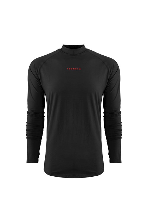 YoungLA 808 High Neck Compression Shirt Černé | ULFG39170