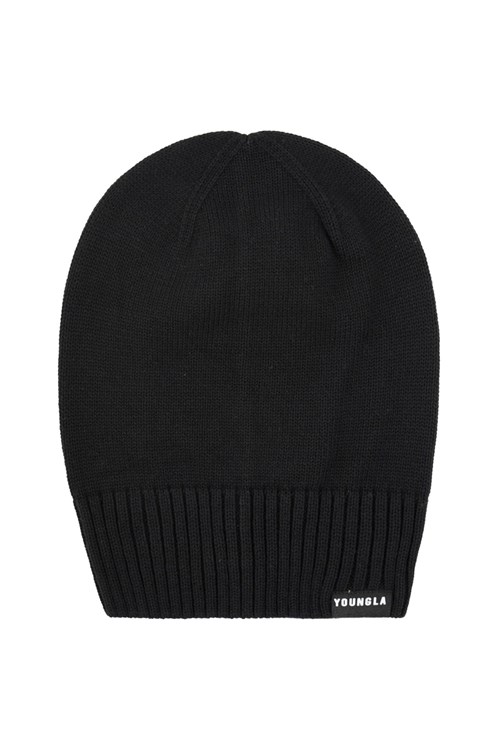 YoungLA 928 Essential Beanies Černé | WZLK70134