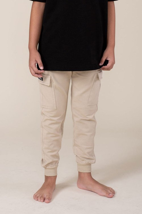 YoungLA L225 Cargo Joggers Sand | FETH68490