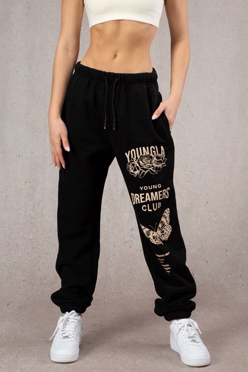 YoungLA W211 Dreamers Joggers Černé | ADUE63879